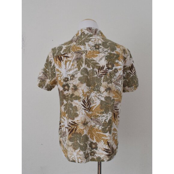 Vintage 90s Faded Button Down Jungle Shirt size‎ L - Picture 4 of 10
